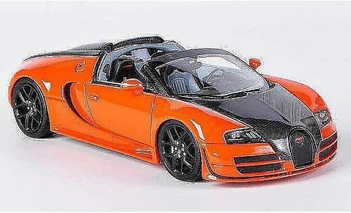 Bugatti Veyron Vitesse 1/43 Look Smart Grand Sport 16.4 orange/carbon Autosalon Genf 2012 modellautos