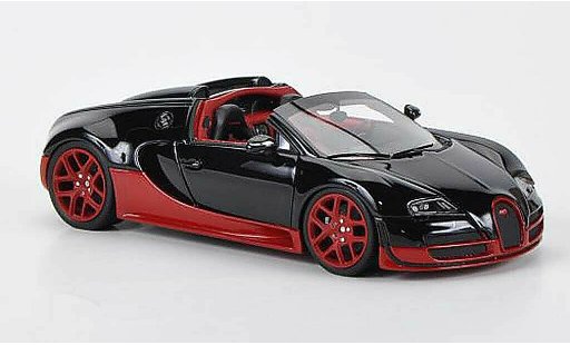 Bugatti Veyron Vitesse 1/43 Look Smart Grand Sport 16.4 schwarz/rot Autosalon Genf 2012 modellautos