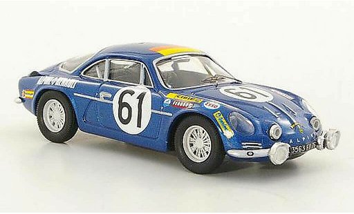 Alpine A110 rallye 1/43 Trofeu 1300 No.61 Nusbaumer / Bourdon 24h Le Mans 1968 modellautos