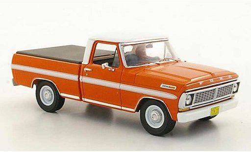Ford F-100 Pickup 1/43 Premium X F 100 orange/weiss avec Laderaumabdeckung 1978 modellautos