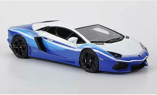 Lamborghini Aventador LP700-4 1/43 Look Smart 'Dreamliner Tribute'' mattweiss/blau modellautos