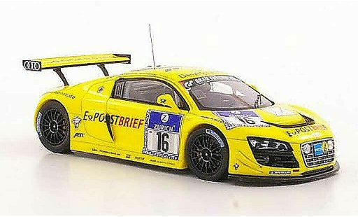 Audi R8 lms 1/43 Spark No.16 Postbrief Abt / Ekstrom / Scheider / Werner ADAC 24h Nurburgring 2011 modellautos