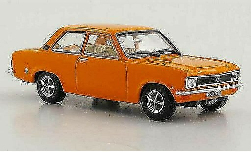 Opel Ascona A Base 1/43 Hachette orange 2-portes (ohne Magazin) 1970 modellautos