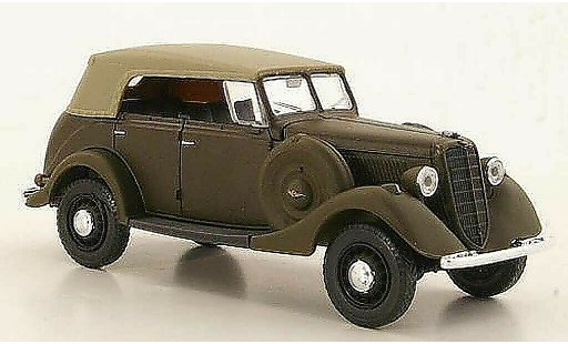 Gaz 61-40 Ferm&Atilde;&copy; 1/43 Nash Avtoprom mattbraun geschlossenes Verdeck modellautos