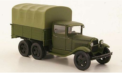 Gaz AAA Base 1/43 Nash Avtoprom mattgr&Atilde;&frac14;n avec gr&Atilde;&frac14;ner Plane modellautos