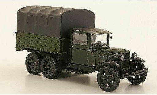 Gaz AAA Base 1/43 Nash Avtoprom gr&Atilde;&frac14;n/schwarz avec schwarzer Plane modellautos