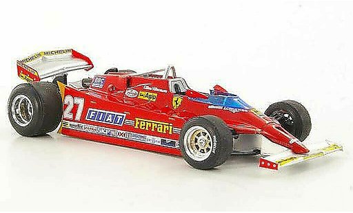 Ferrari 126 CK 1/43 Brumm Comprex No.27 G.Villeneuve GP USA West Trainingsfahrzeug modellautos