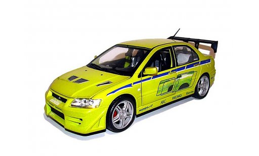 Mitsubishi Lancer Evolution VII 1/18 Ertl Fast and furious modellautos