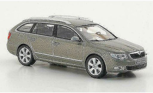 Skoda Superb 2009 1/43 Abrex II Combi graubeige modellautos