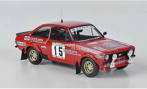 Ford Escort Rally 1/43 Mini Partes No.15 Rodam J.Miguel / J.L.Nascimento Portugal 1985 modellautos