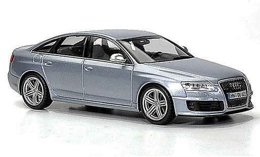 Audi RS6 avant 1/43 Minichamps grau blau 2008 modellautos
