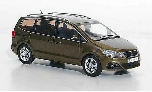 Seat Alhambra Base 1/43 Hachette braun 2010 modellautos