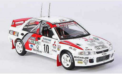 Mitsubishi Lancer Evolution II 1/43 HPI No.10 K.Eriksson / S.Parmander Rally Schweden 1995 modellautos