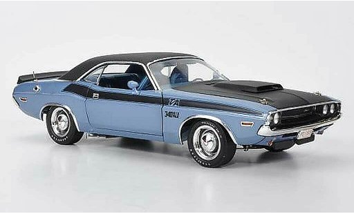 Dodge Challenger 1970 1/18 Highway 61 T/A blaugrau/matt schwarz modellautos