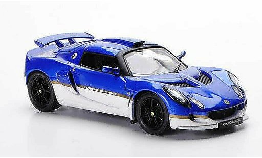 Lotus Exige Sprint 1/43 IXO blau/weiss LHD 2006 modellautos