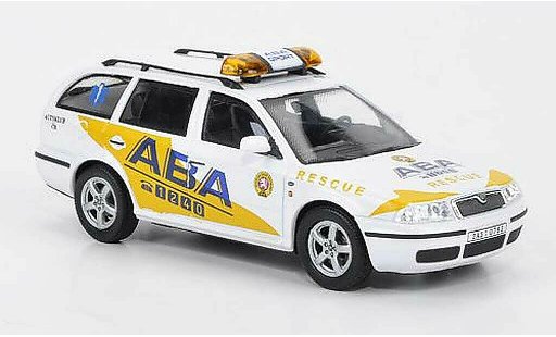 Skoda Octavia Livree Flotte 1/43 Abrex ABA Rescue 2004 modellautos
