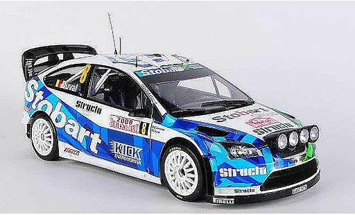 Ford Focus RS WRC 1/18 Sun Star No.8 F.Duval / E.Chevaillier Rally Monte Carlo 2008 modellautos