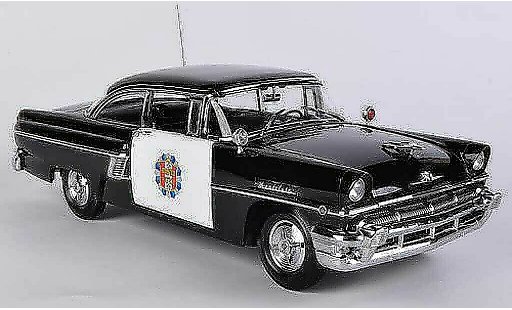 Mercury Montclair Hardtop 1/18 Sun Star Hard Top Police Car schwarz/weiss 1956 modellautos