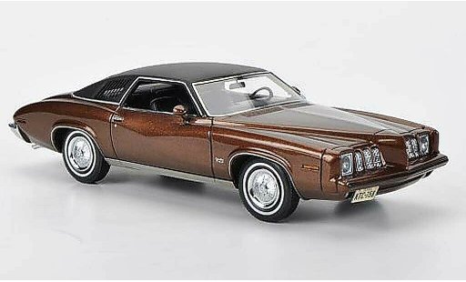 Pontiac Grand Am Base 1/43 American Excellence 2-portes Coupe braun/mattschwarz limited edition 1973 modellautos