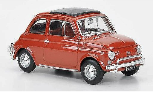 Fiat 500 L 1/43 Brumm rot-orange 1968 modellautos