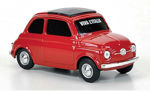 Fiat 500 D 1/43 Brumm VIVA Italia rot 1960 modellautos
