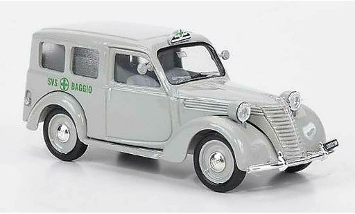 Fiat 1100 Berlina 1/43 Brumm gr&Atilde;&frac14;nes Kreuz SVS Baggio 1948-1950 modellautos