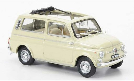 Fiat 500 Giardiniera 1/43 Brumm beige 1960 modellautos