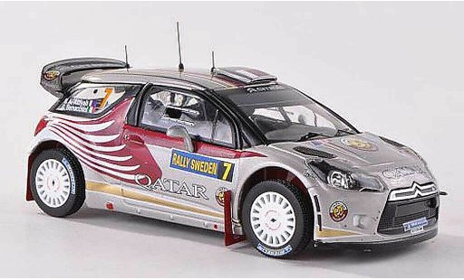 DS Automobiles DS3 WRC 2012 1/43 IXO No.7 Qatar Rally Schweden N.Al-Attiyah/G.Bernacchini modellautos
