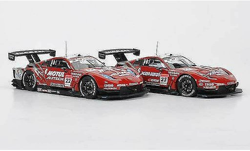 Nissan 350Z JGTC 1/43 Ebbro 2er-Set 350 Z: No.22 Motul + No.23 Xanavi Saisonfinale 4. November Super GT500 2007 modellautos