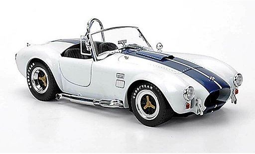 AC Cobra shelby 427 1/18 Shelby Collectibles S/C weiss avec blueen bandes 1966 modellautos