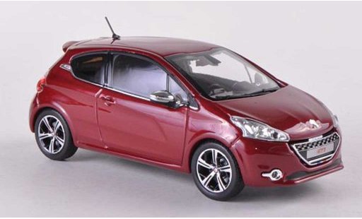 Peugeot 208 GTI 1/43 Norev rot 3-Turer 2012 modellautos