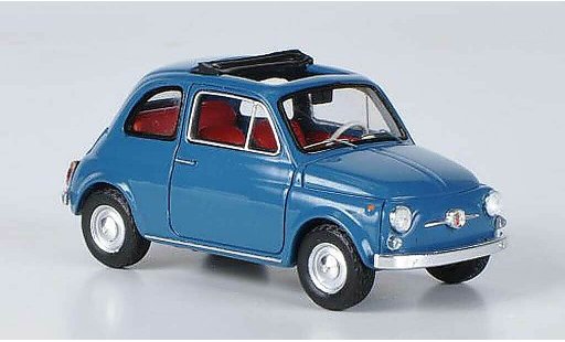 Fiat 500 F 1/43 Ebbro blau 1965 modellautos