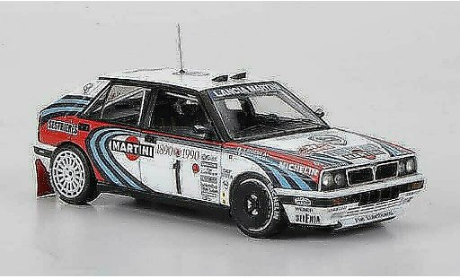 Lancia Delta HF Integrale 1/43 HPI 16V No.1 Martini M.Biasion / T.Siviero Rally Monte Carlo 1990 modellautos
