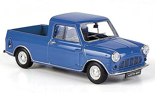 Austin Mini Pick Up utilitaire 1/43 Ebbro 1/4 ton blau RHD 1961 modellautos