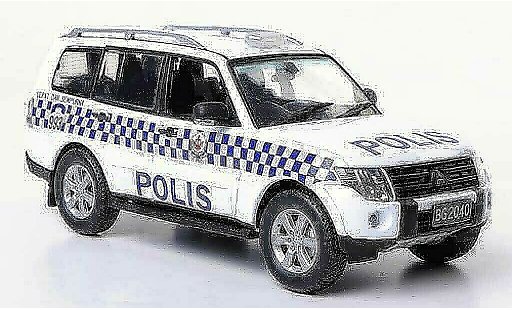 Mitsubishi Pajero Base 1/43 Vitesse Polis Polizei Brunei modellautos