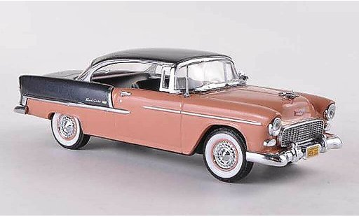 Chevrolet Bel Air Coupe 1/43 Vitesse 1955 2-Door Hardtop rot braun/grau modellautos