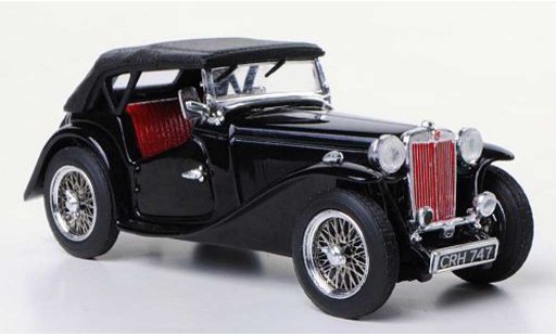 MG TC Base 1/43 Vitesse schwarz RHD modellautos