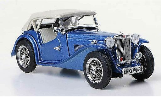 MG TC Base 1/43 Vitesse blau RHD modellautos