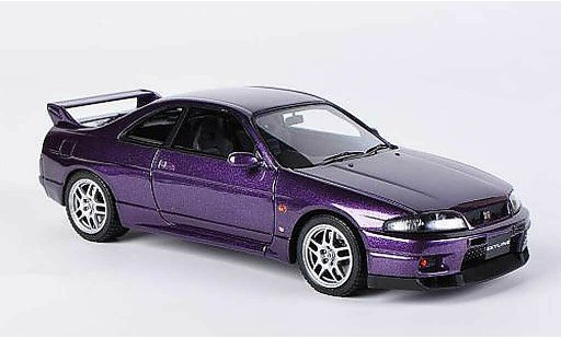Nissan Skyline R33 1/43 HPI GT-R V-Spec lila RHD modellautos