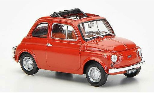 Fiat 500 R 1/43 Brumm rotbraun ge?ffnetes Faltdach 1972 modellautos