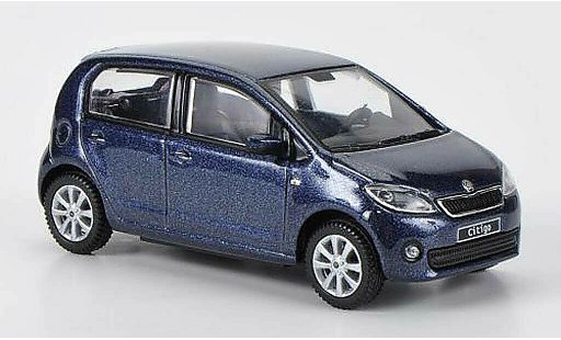 Skoda Citigo Base 1/43 Abrex blaugrau 5-Turer 2012 modellautos