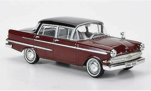 Opel Kapitan P2.6 1/43 WhiteBox rot/schwarz modellautos