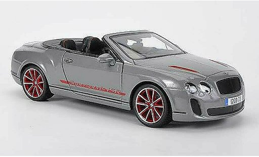 Bentley Continental Supersports Convertible ISR 1/18 Burago Cabrio grau Sondermodell modellautos