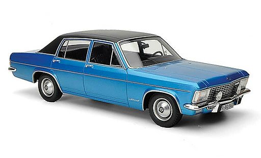 Opel Admiral B 1/18 BoS Models 2800S blau/schwarz limitierte Auflage 1.000 1971 modellautos