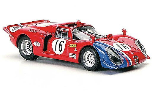 Alfa Romeo 33.2 spyder 1/43 Best 1969 No.16 Pilette / Slotemaker Ring 1969 modellautos
