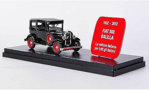 Fiat 508 Balilla 1/43 Rio schwarz 80. Jahrestag - 1932 / 2012 modellautos