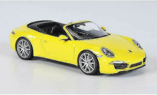 Porsche 911 4S 1/43 Minichamps Carrera Cabrio gelb 2012 modellautos