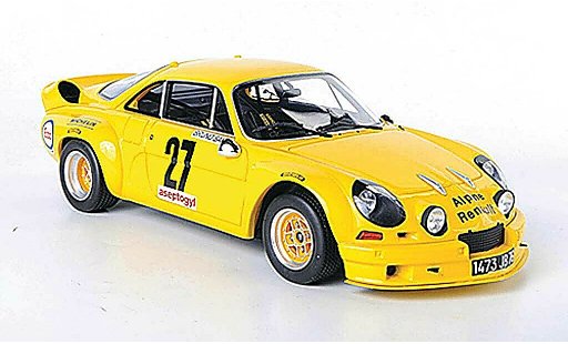 Alpine A110 1800s groupe 5 1/18 Ottomobile gelb modellautos