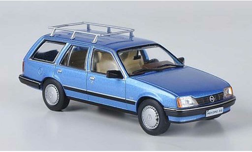 Opel Rekord E2 1/43 Hachette Caravan blau (ohne Magazin) 1982 modellautos