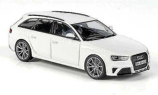 Audi RS4 avant 1/43 Minichamps (Typ B8) weiss 2012 modellautos
